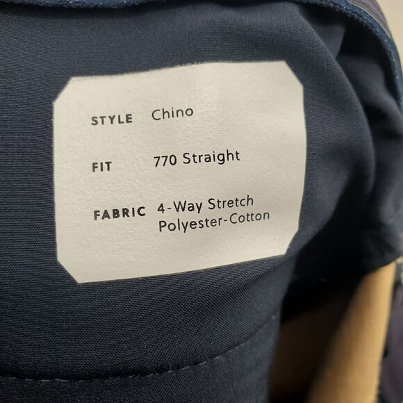 J.Crew 770 Straight Fit Tech Pant Chinos Men Size 32 x 32 NWT 4 Way Stretch - Picture 7 of 14